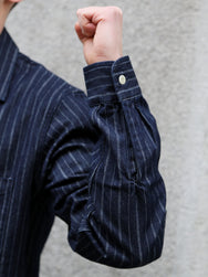 Omoto Denim 8oz Dobby Stripe Shirt – Indigo (5122)