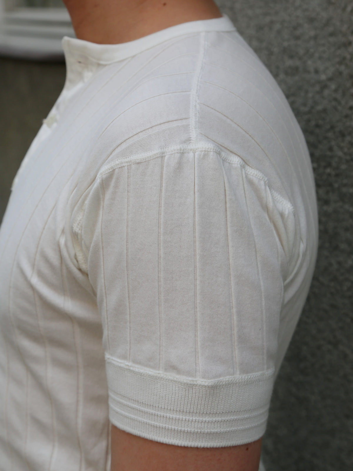 Belafonte Ragtime Rib Under Banded Tee – White (BF-19-60)