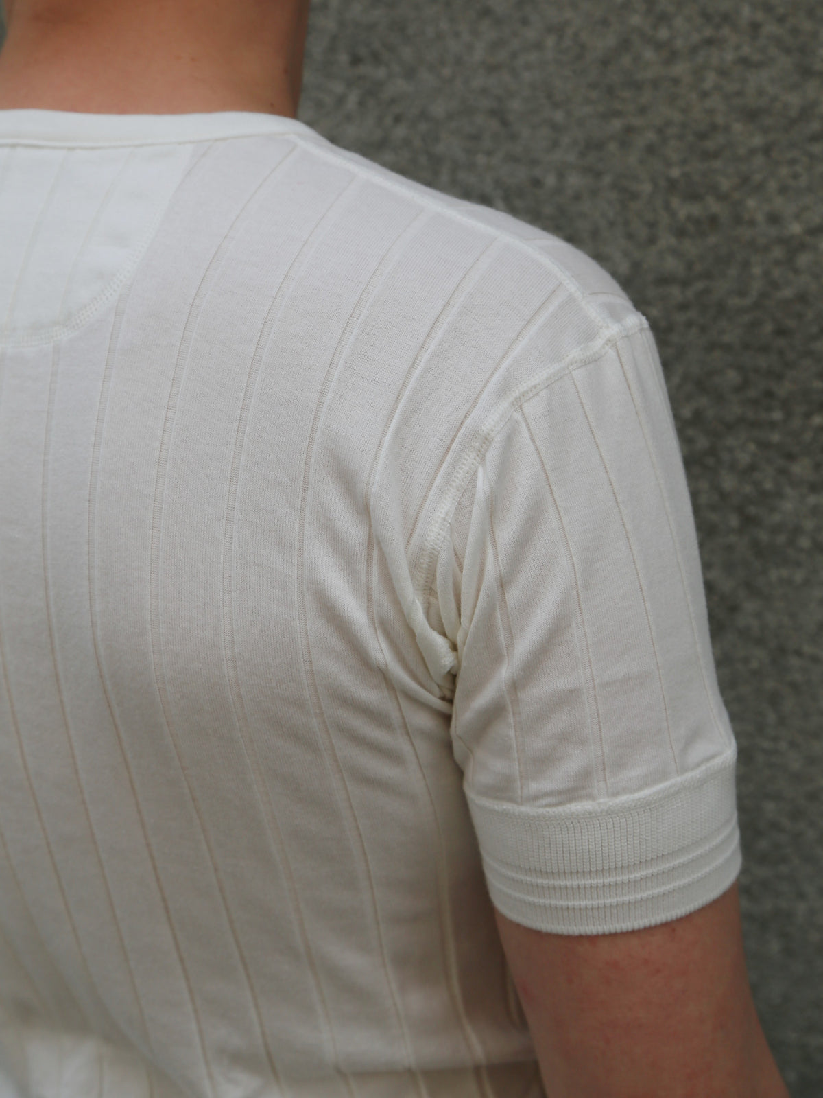 Belafonte Ragtime Rib Under Banded Tee – White (BF-19-60)
