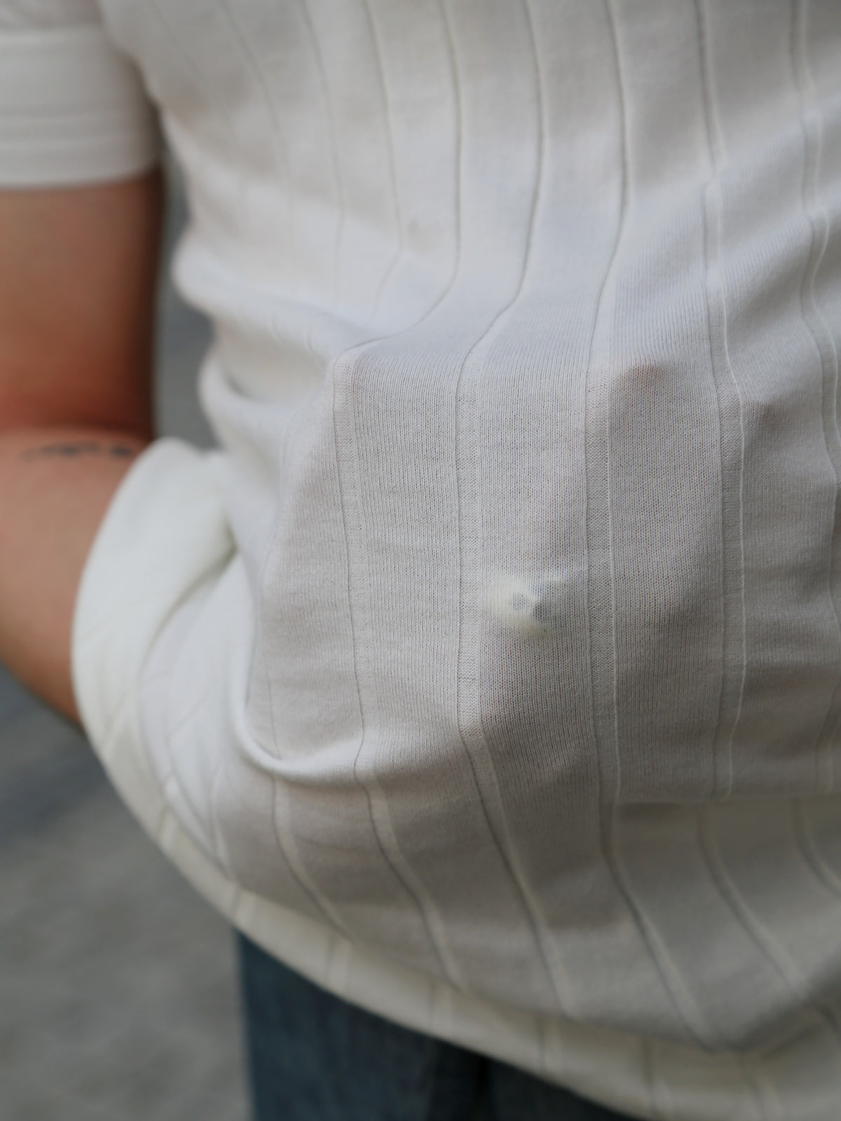 Belafonte Ragtime Rib Under Banded Tee – White (BF-19-60)