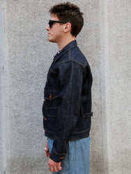Freenote Cloth RJ-3 14oz Broken Twill Denim Jacket – Indigo (M0004350-BKN)