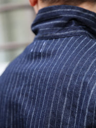 Omoto Denim 8oz Dobby Stripe Shirt – Indigo (5122)