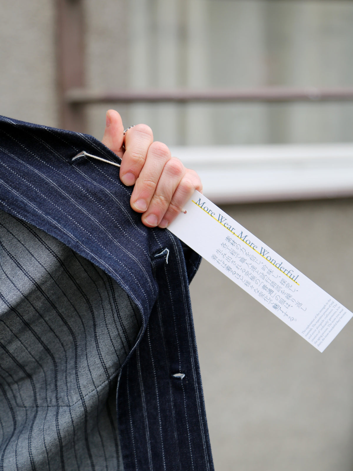 Omoto Denim 8oz Dobby Stripe Shirt – Indigo (5122)