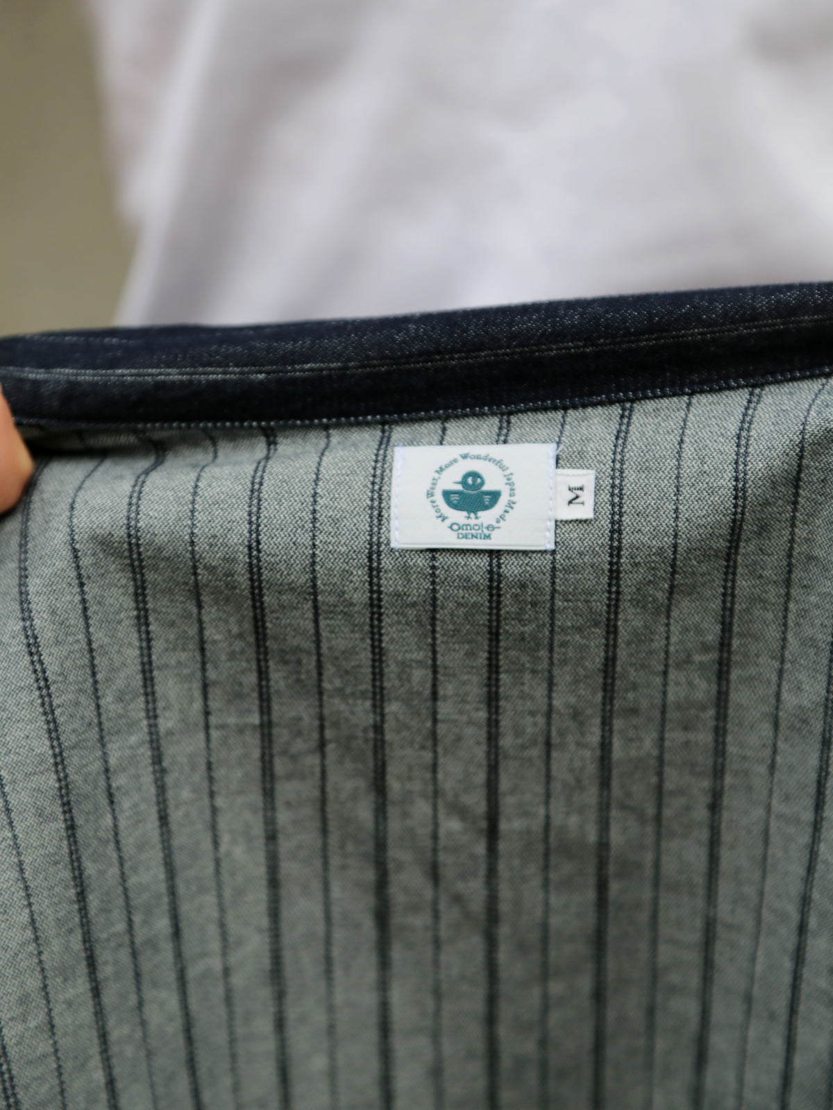 Omoto Denim 8oz Dobby Stripe Shirt – Indigo (5122)