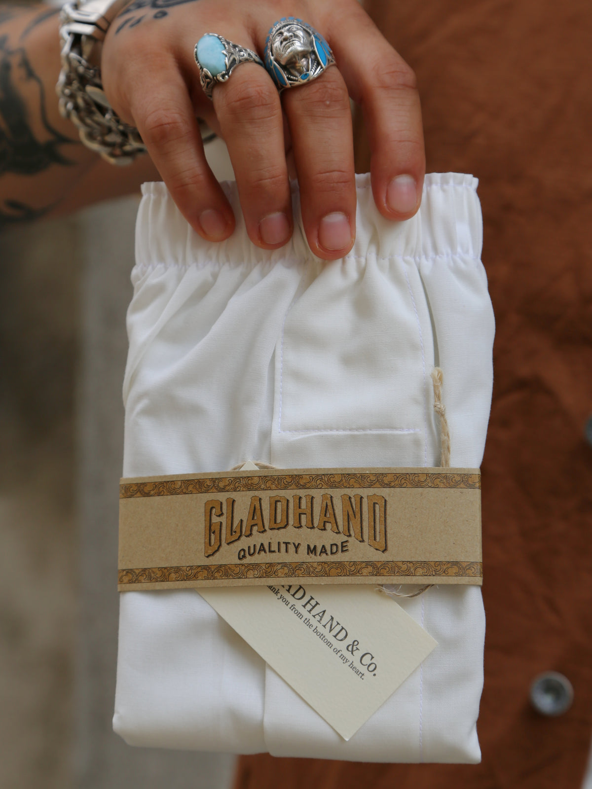 Gladhand Standard Boxer Shorts – White