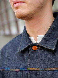 Freenote Cloth RJ-3 14oz Broken Twill Denim Jacket – Indigo (M0004350-BKN)