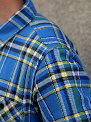 Iron Heart IHSH-376-BLU Ultra Heavy Flannel Classic Work Shirt - Blue