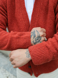 Hansen Garments Leander Classic Cardigan – Rust (30-08-8)