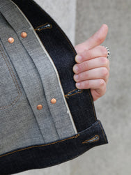 Freenote Cloth RJ-3 14oz Broken Twill Denim Jacket – Indigo (M0004350-BKN)