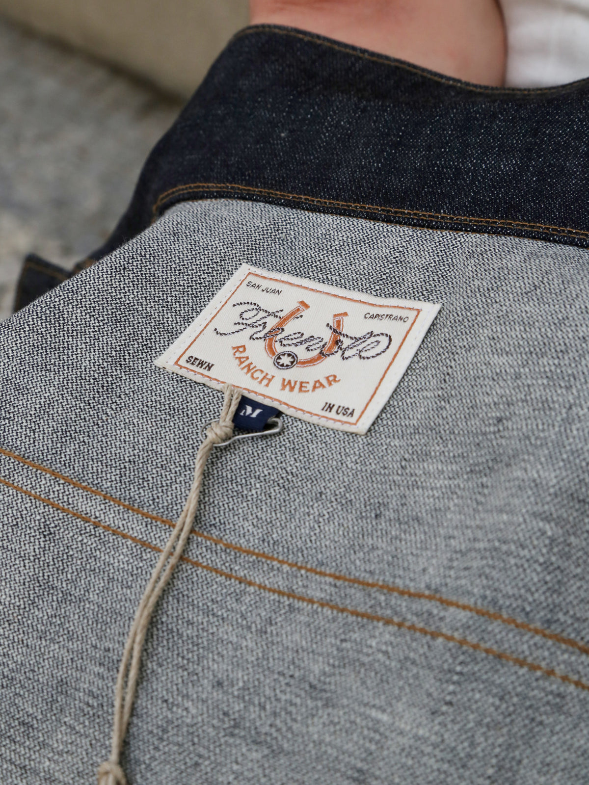 Freenote Cloth RJ-3 14oz Broken Twill Denim Jacket – Indigo (M0004350-BKN)