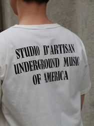 Studio d'Artisan Sonic Youth Rip T-Shirt – White (8144A)