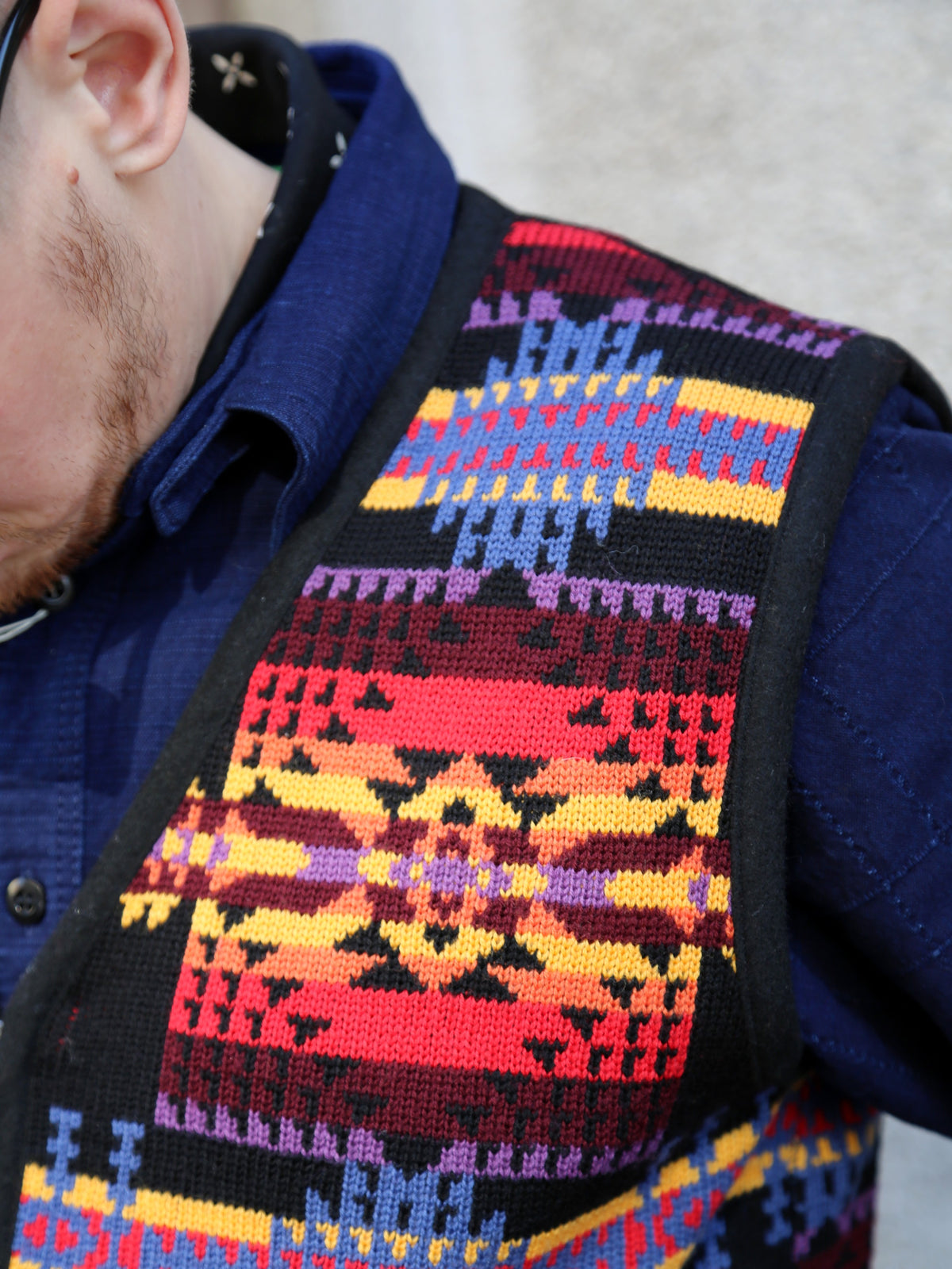 Pendleton Jacquard Vest – Black (PNM2601-0201)