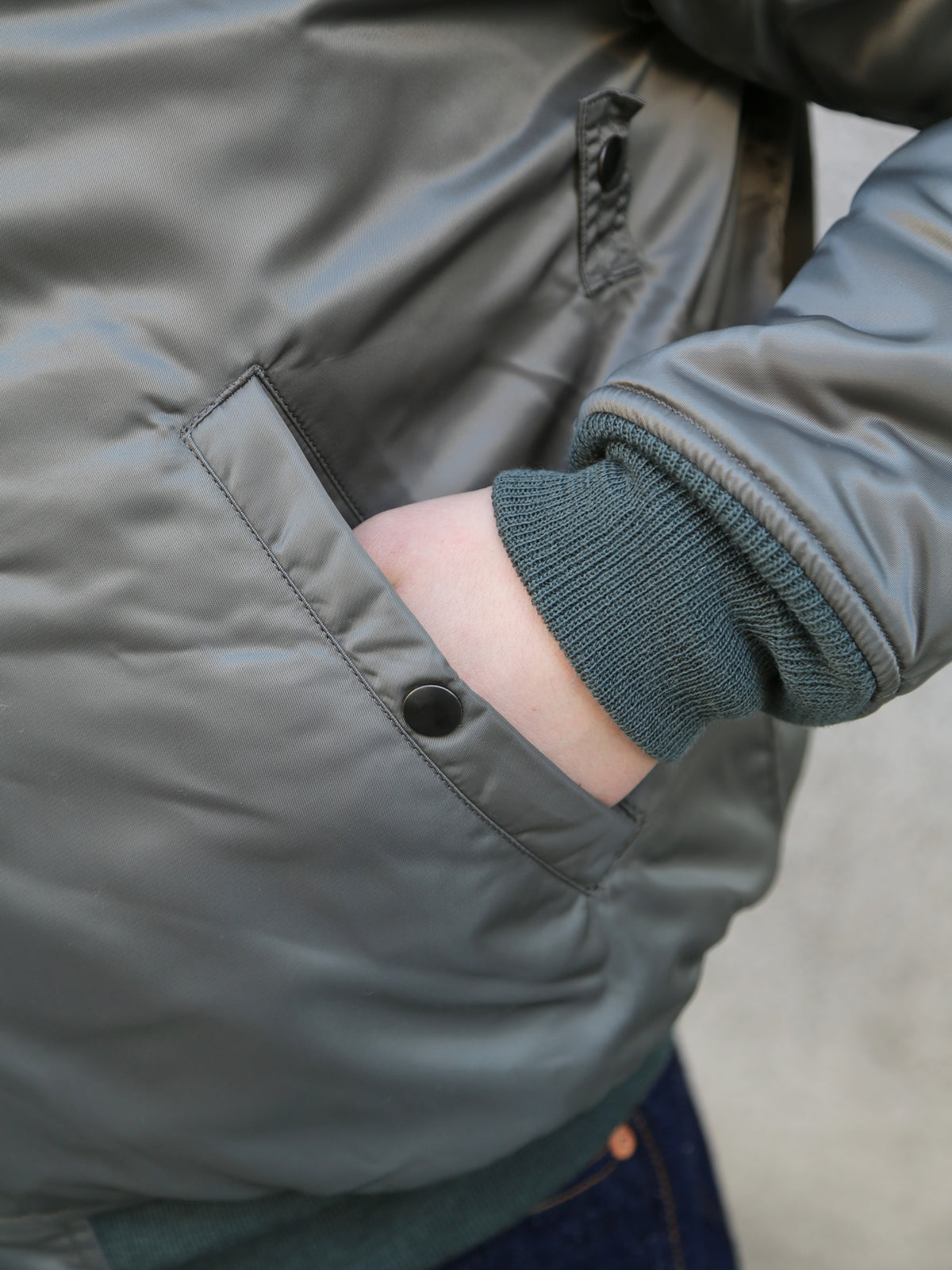 The Real McCOY's Type MA-1 Real McCoy MFG. Co. – Sage Green (MJ25112-154)