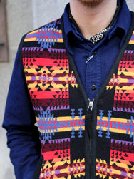 Pendleton Jacquard Vest – Black (PNM2601-0201)