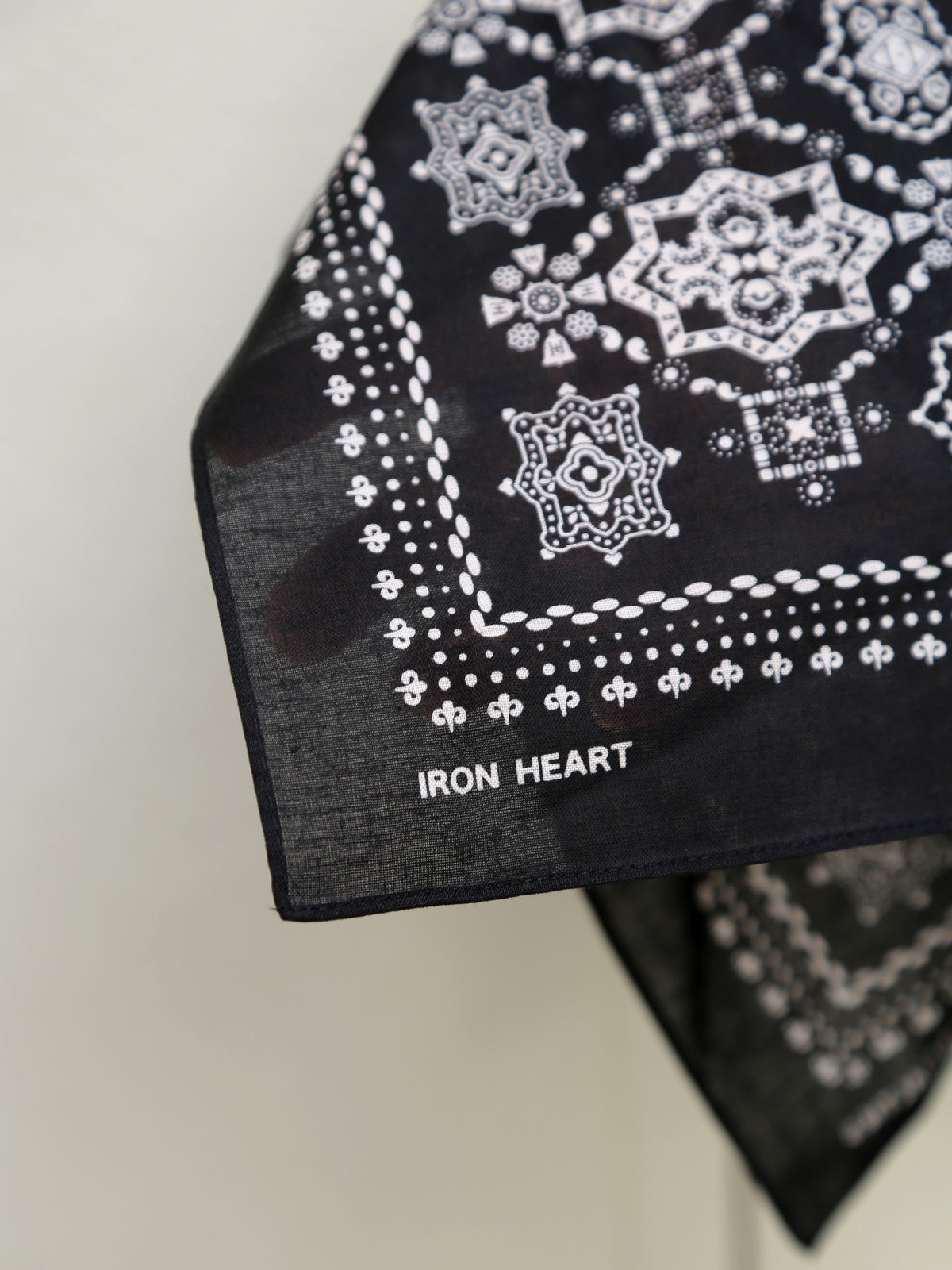 Iron Heart IHG-051-BLK "Bell" Print Bandana - Black