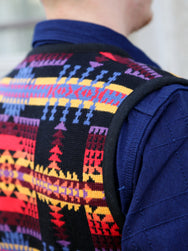 Pendleton Jacquard Vest – Black (PNM2601-0201)