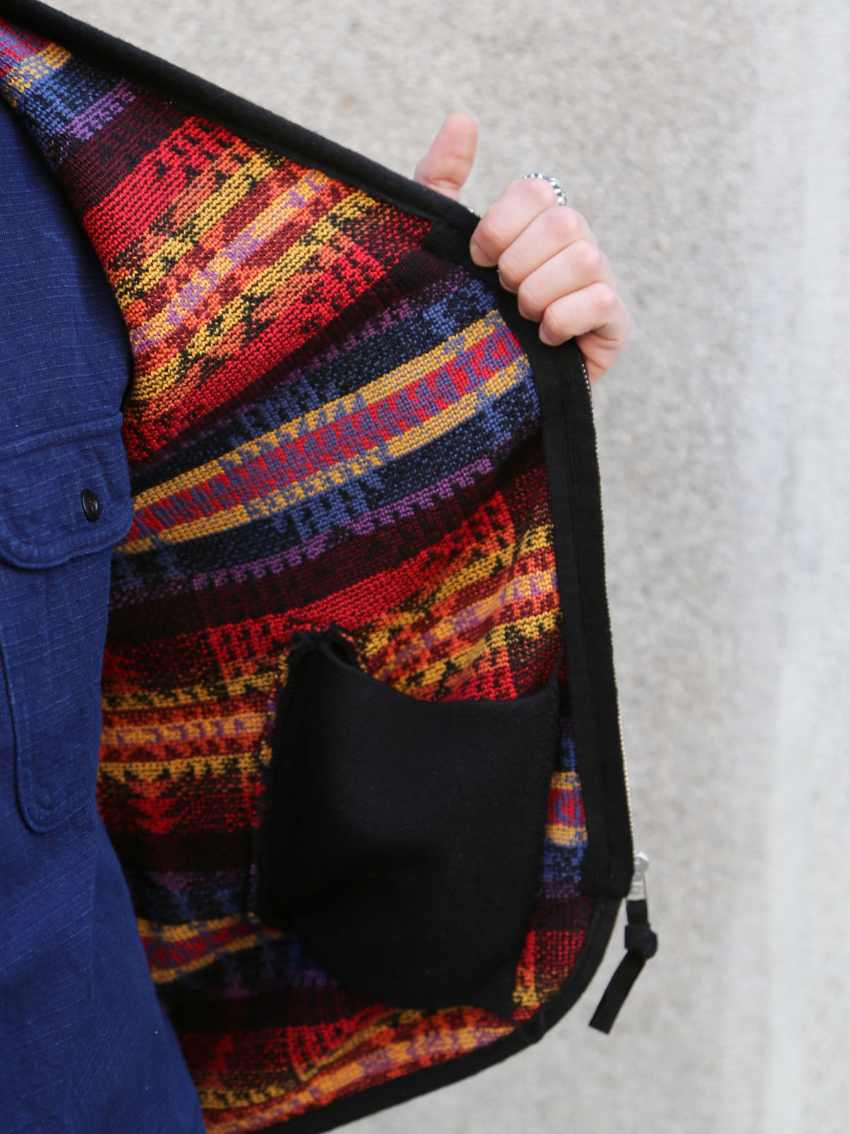 Pendleton Jacquard Vest – Black (PNM2601-0201)