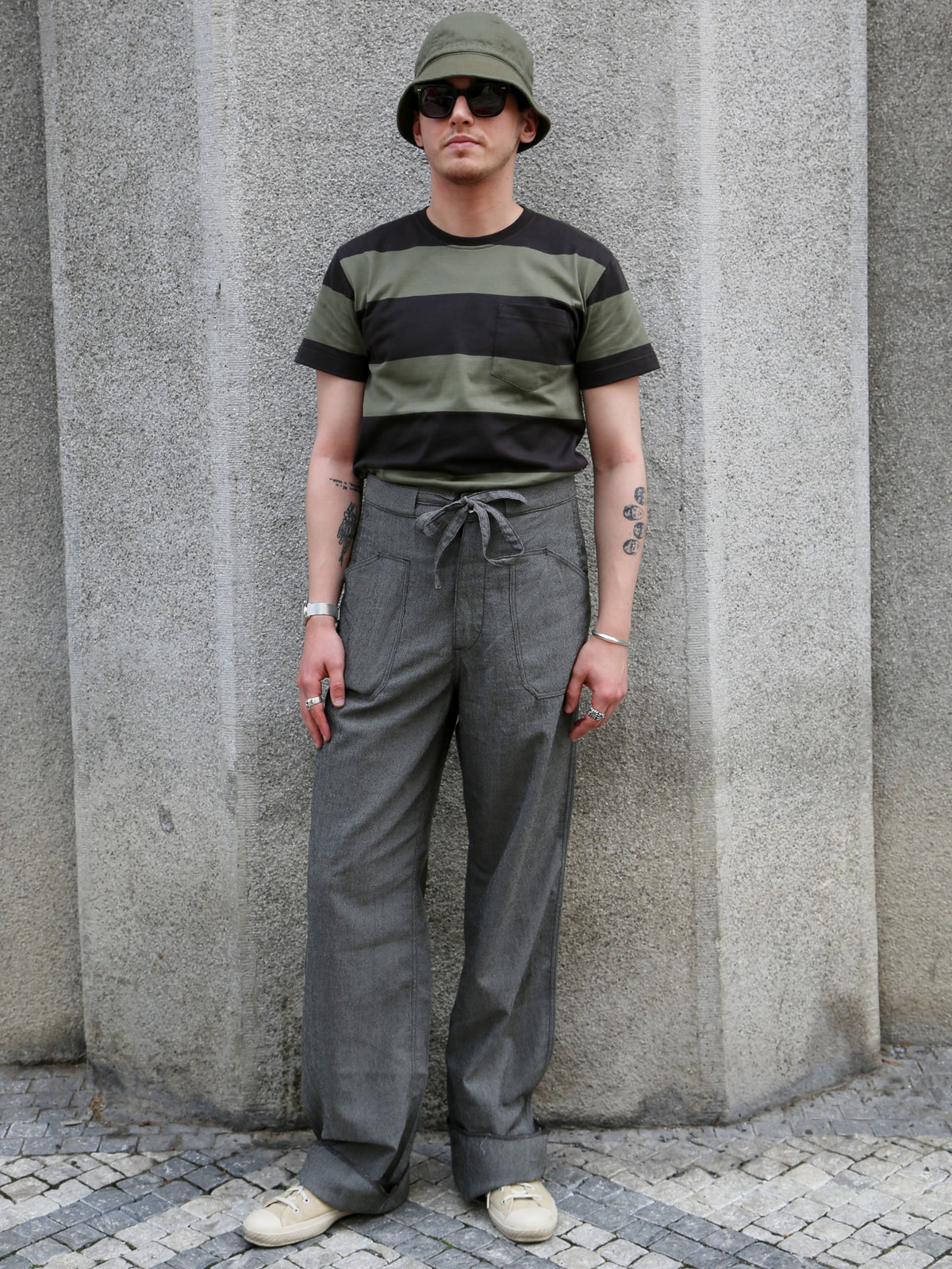 Black Sign Albatross Utility Trousers – Rat Gray (BSSP-26511)