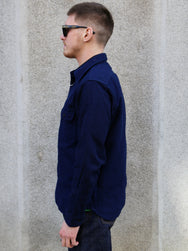 Samurai Jeans Detachable Collar Combo Shirt – Indigo (SSS25-YRCW)