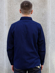 Samurai Jeans Detachable Collar Combo Shirt – Indigo (SSS25-YRCW)