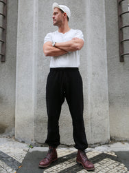 The Real McCOY's 10 oz. Loopwheel Sweat Pants – Black (MC24116)