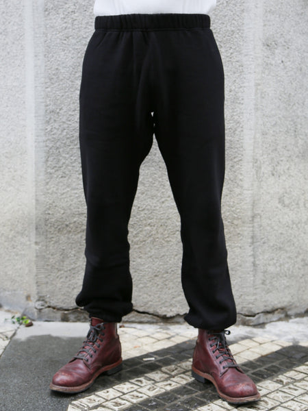 The Real McCOY's 10 oz. Loopwheel Sweat Pants – Black (MC24116)