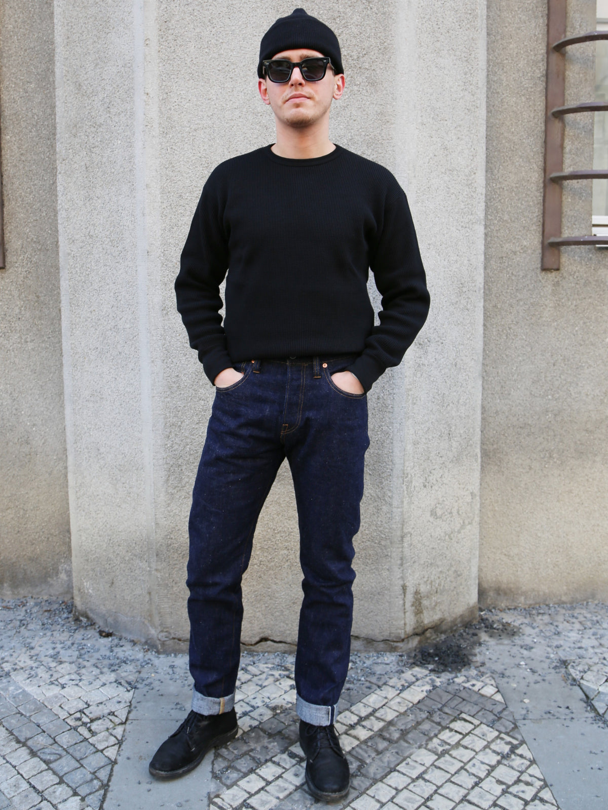 Samurai Jeans "Ai-Benkei" 18oz Relaxed Tapered Jeans – Natural Indigo (S211AX)