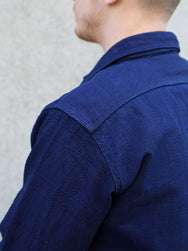Samurai Jeans Detachable Collar Combo Shirt – Indigo (SSS25-YRCW)