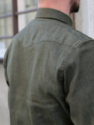 Indigofera Ryman Carson Denim Shirt – Green (6995-461-66)