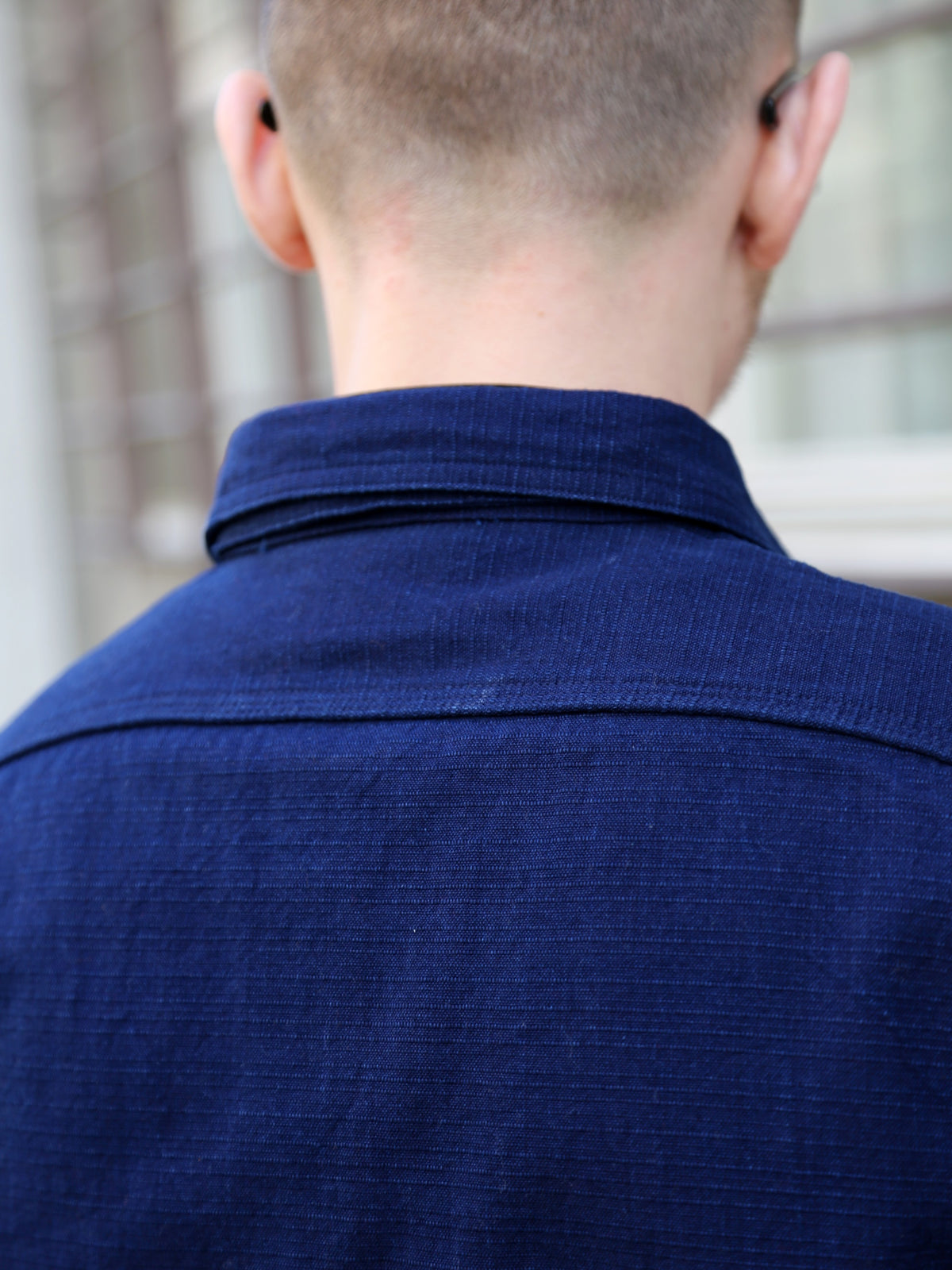 Samurai Jeans Detachable Collar Combo Shirt – Indigo (SSS25-YRCW)