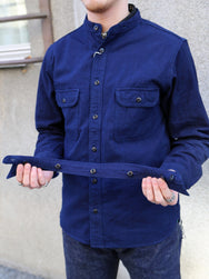 Samurai Jeans Detachable Collar Combo Shirt – Indigo (SSS25-YRCW)