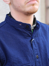 Samurai Jeans Detachable Collar Combo Shirt – Indigo (SSS25-YRCW)