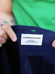 Samurai Jeans Detachable Collar Combo Shirt – Indigo (SSS25-YRCW)