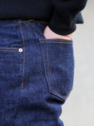 Samurai Jeans "Ai-Benkei" 18oz Relaxed Tapered Jeans – Natural Indigo (S211AX)