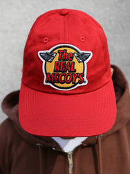 The Real McCoy's MA23001 Logo Baseball Cap – Red
