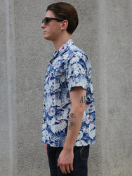 Studio d'Artisan 45th Anniversary ‘100 Pigs’ Aloha Shirt – Indigo Dyed (SP-091)