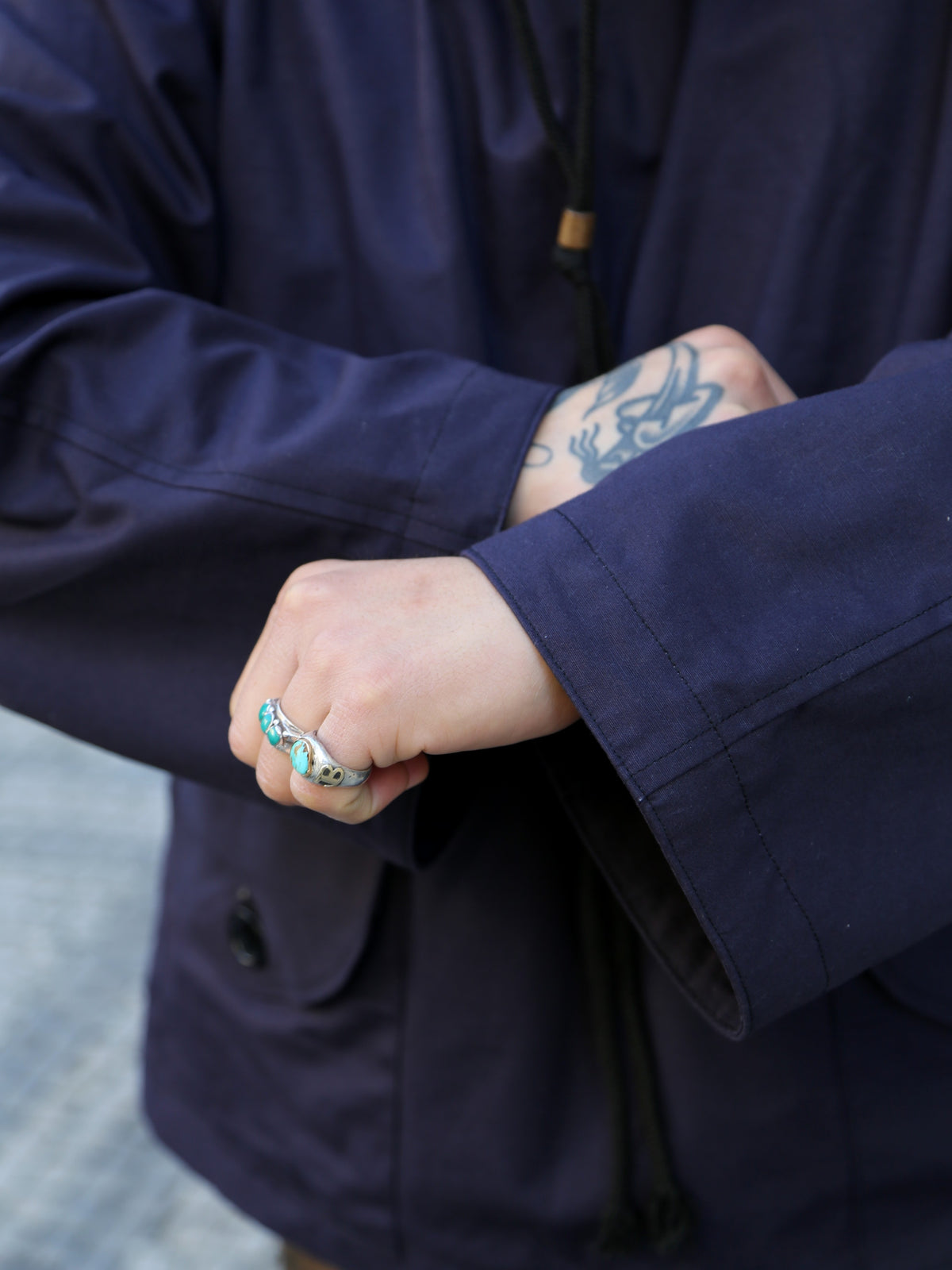 The Real McCOY's Royal Navy Windproof Deck Smock 1st Pattern – Navy (MJ25101-140)