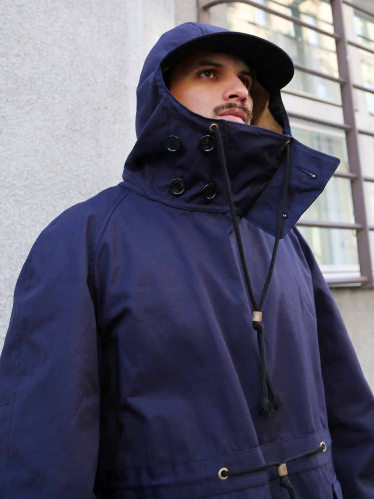 The Real McCOY's Royal Navy Windproof Deck Smock 1st Pattern – Navy (MJ25101-140)