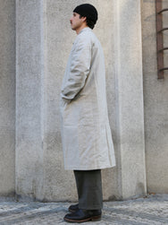 Hansen Garments Morten Long Coat – Waxed Concrete (29-72-5)