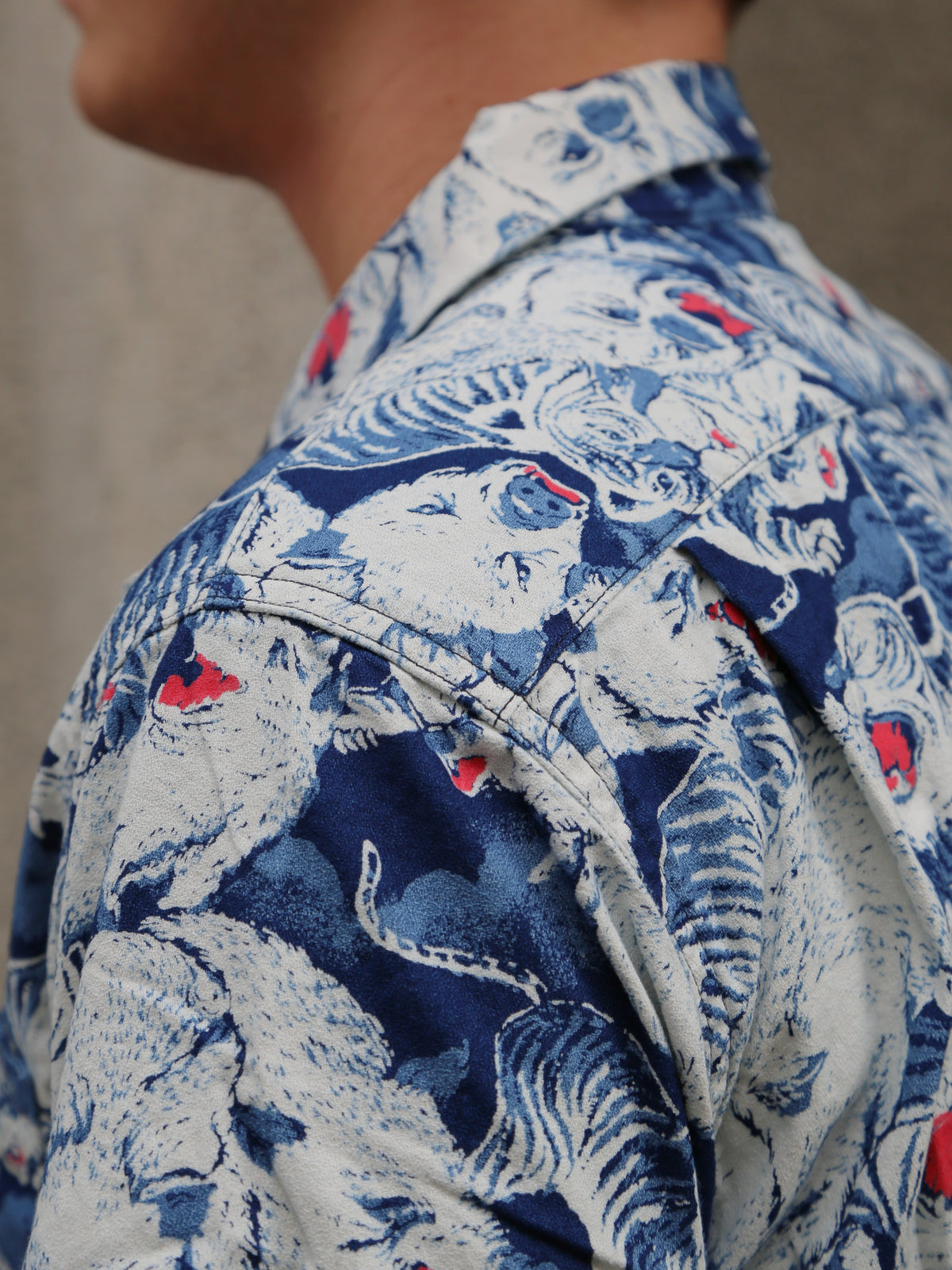 Studio d'Artisan 45th Anniversary ‘100 Pigs’ Aloha Shirt – Indigo Dyed (SP-091)