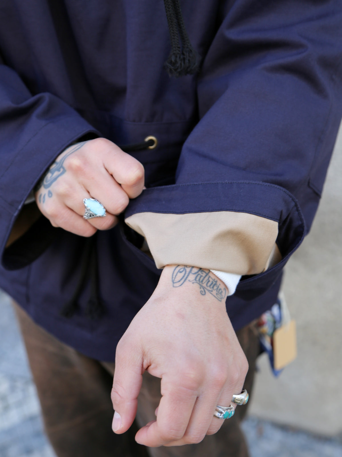 The Real McCOY's Royal Navy Windproof Deck Smock 1st Pattern – Navy (MJ25101-140)