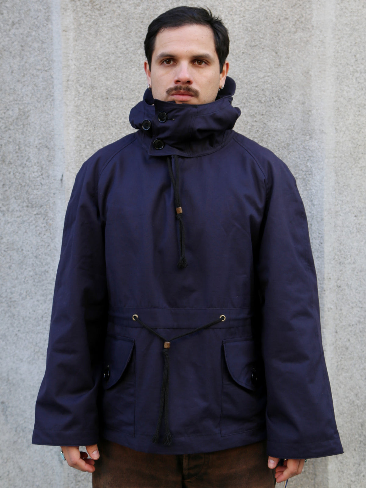 The Real McCOY's Royal Navy Windproof Deck Smock 1st Pattern – Navy (MJ25101-140)