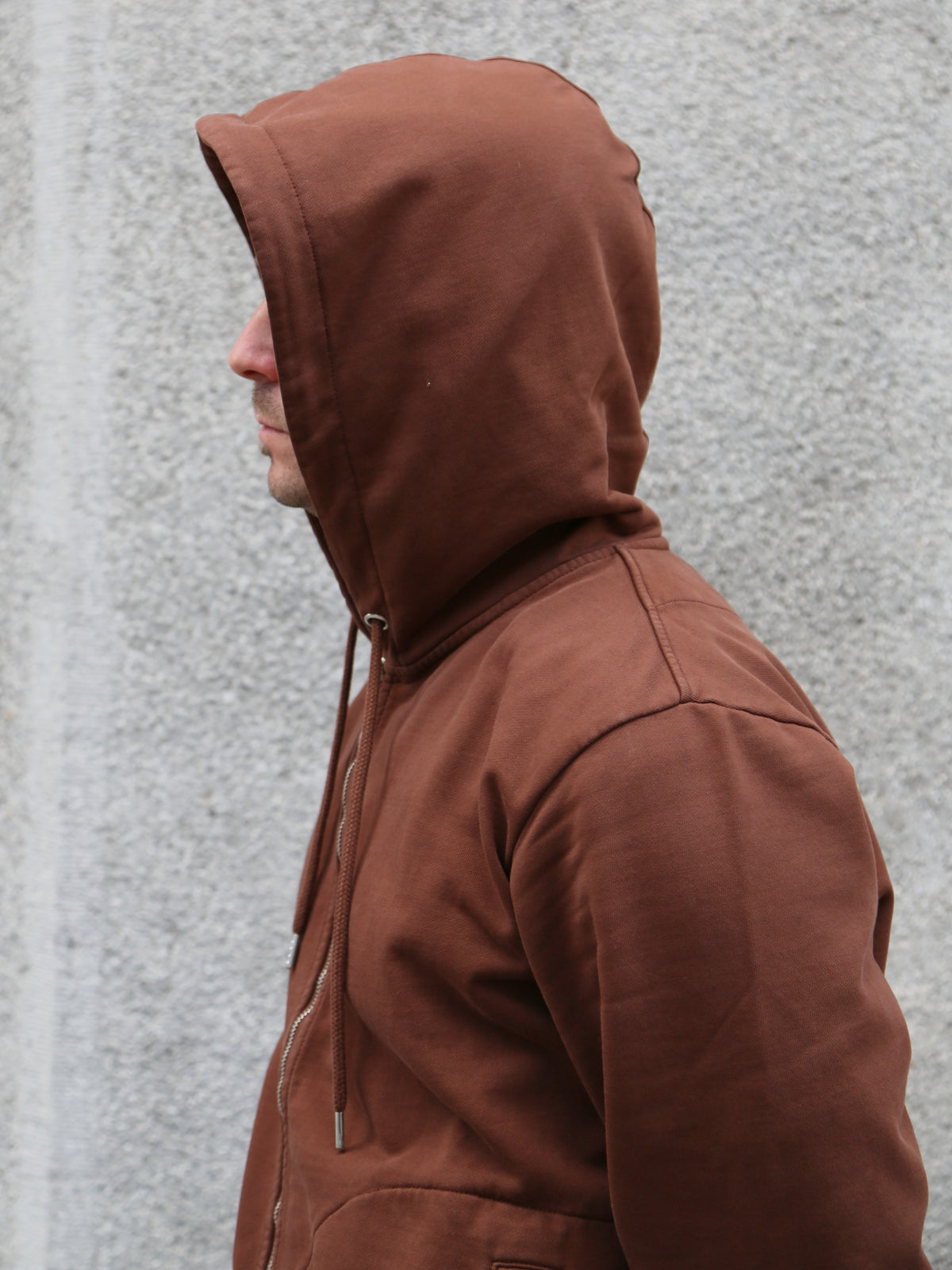 Hansen Garments Eddy Zipper Hoodie – Almond (30-120-9)