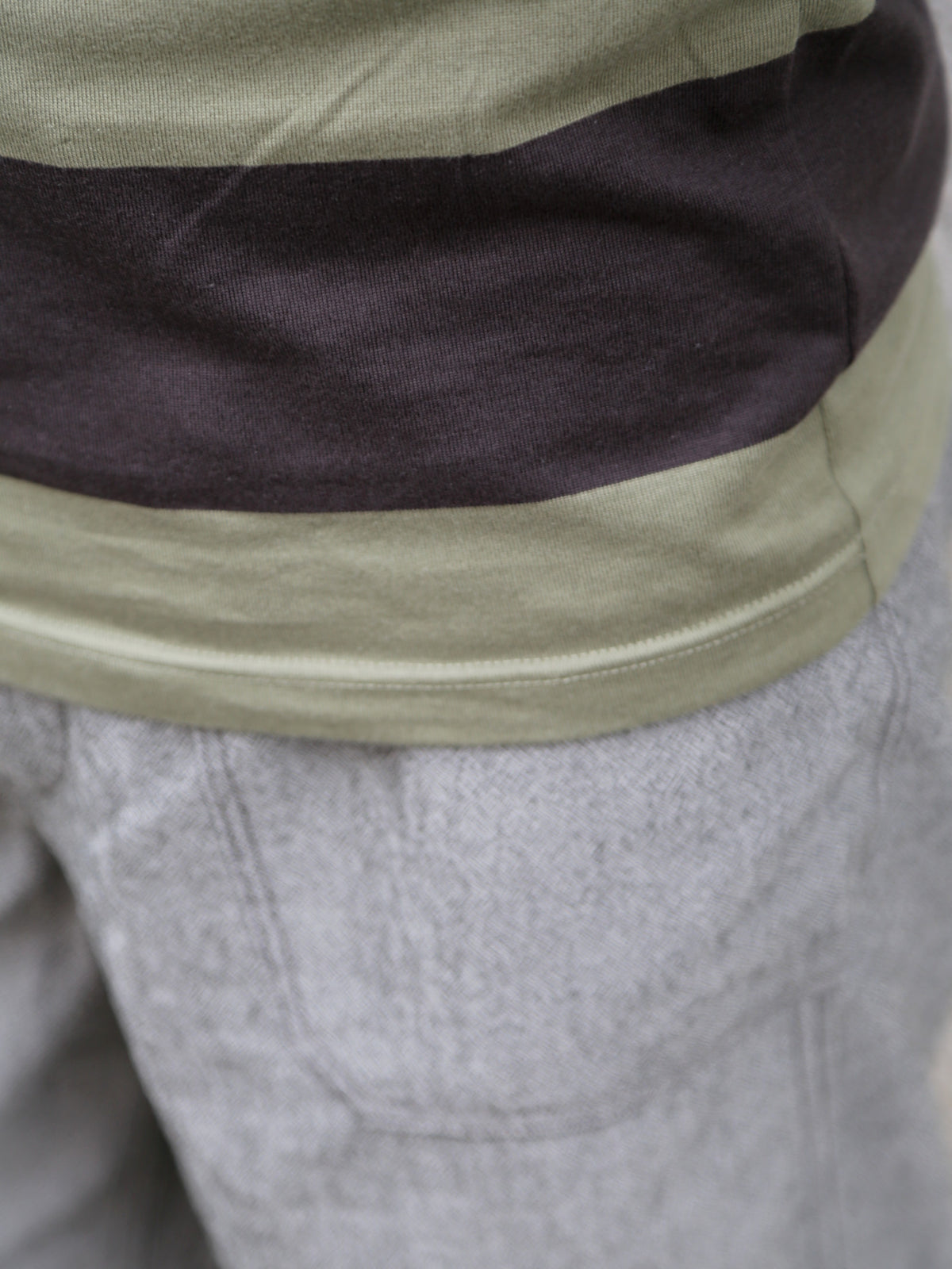 Indigofera Wilson Stripe Jersey – Charcoal/Green (401-1002-019)