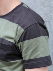 Indigofera Wilson Stripe Jersey – Charcoal/Green (401-1002-019)