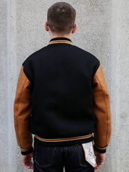 The Real McCoy's Wool Varsity Jacket – Black (MJ25116-030)