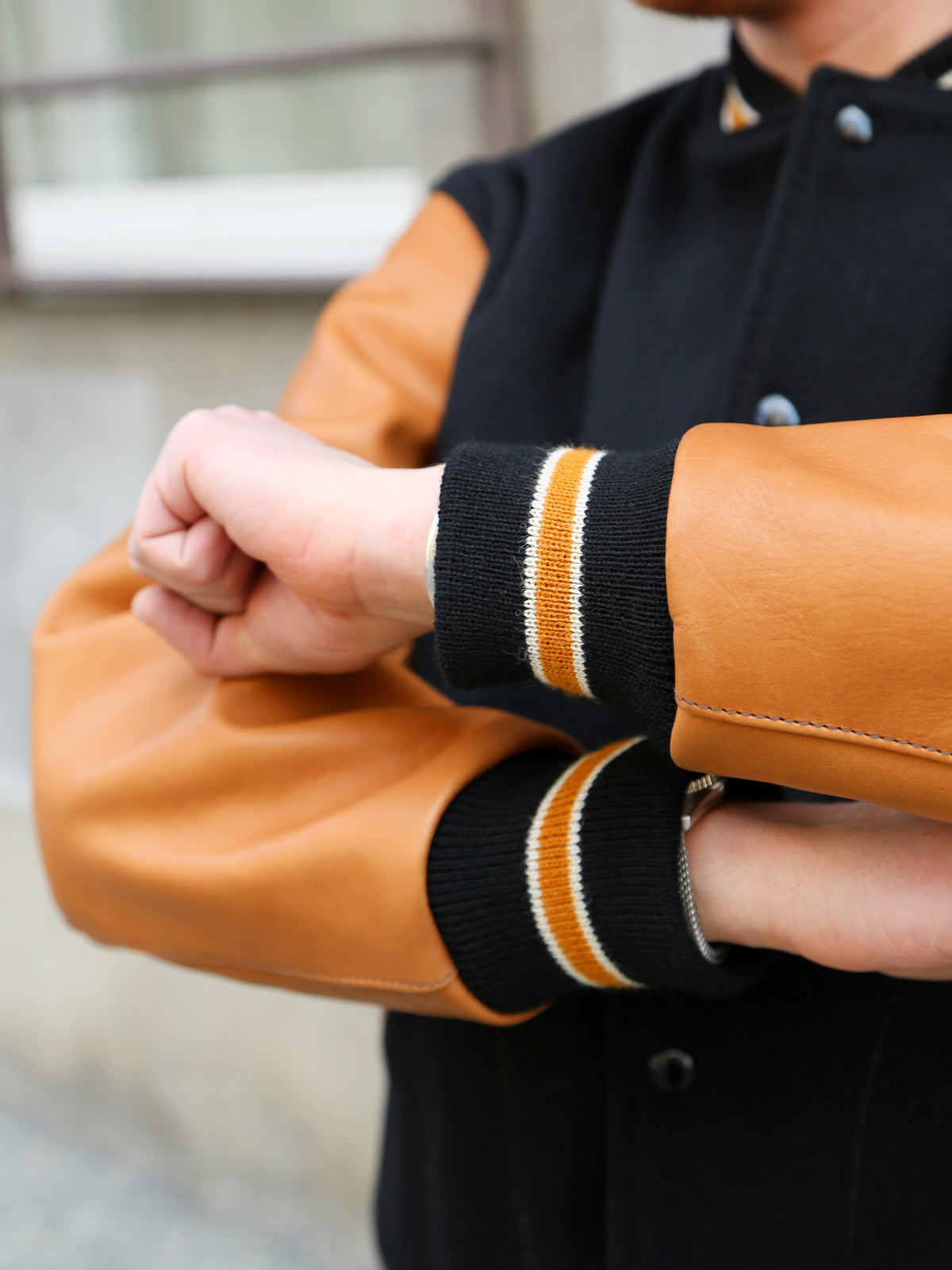 The Real McCoy's Wool Varsity Jacket – Black (MJ25116-030)