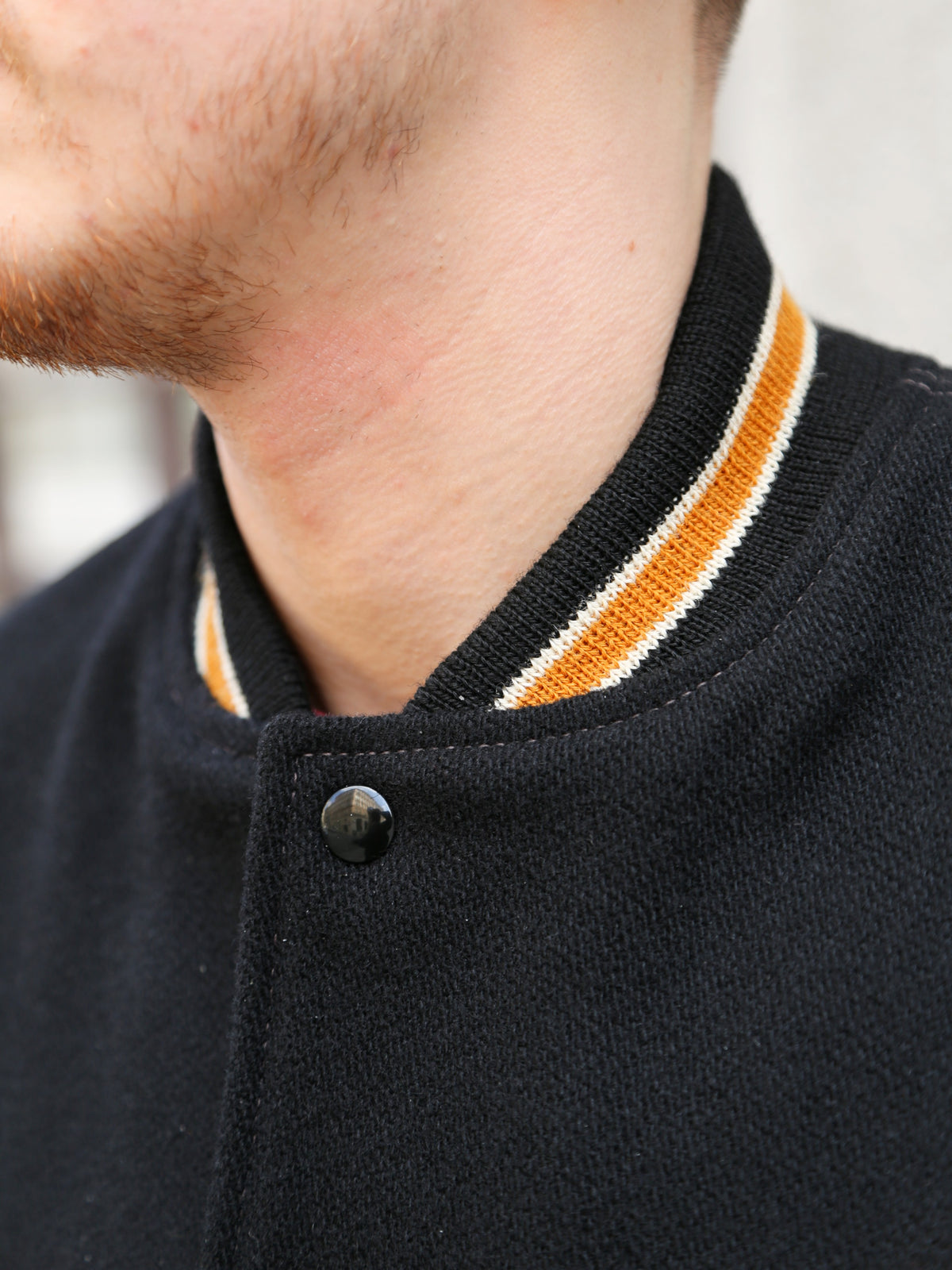The Real McCoy's Wool Varsity Jacket – Black (MJ25116-030)