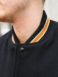 The Real McCoy's Wool Varsity Jacket – Black (MJ25116-030)