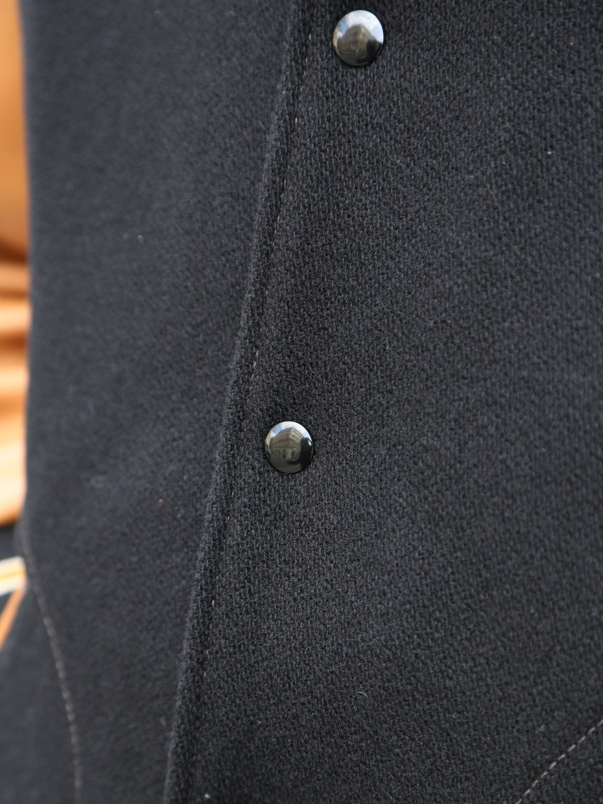 The Real McCoy's Wool Varsity Jacket – Black (MJ25116-030)